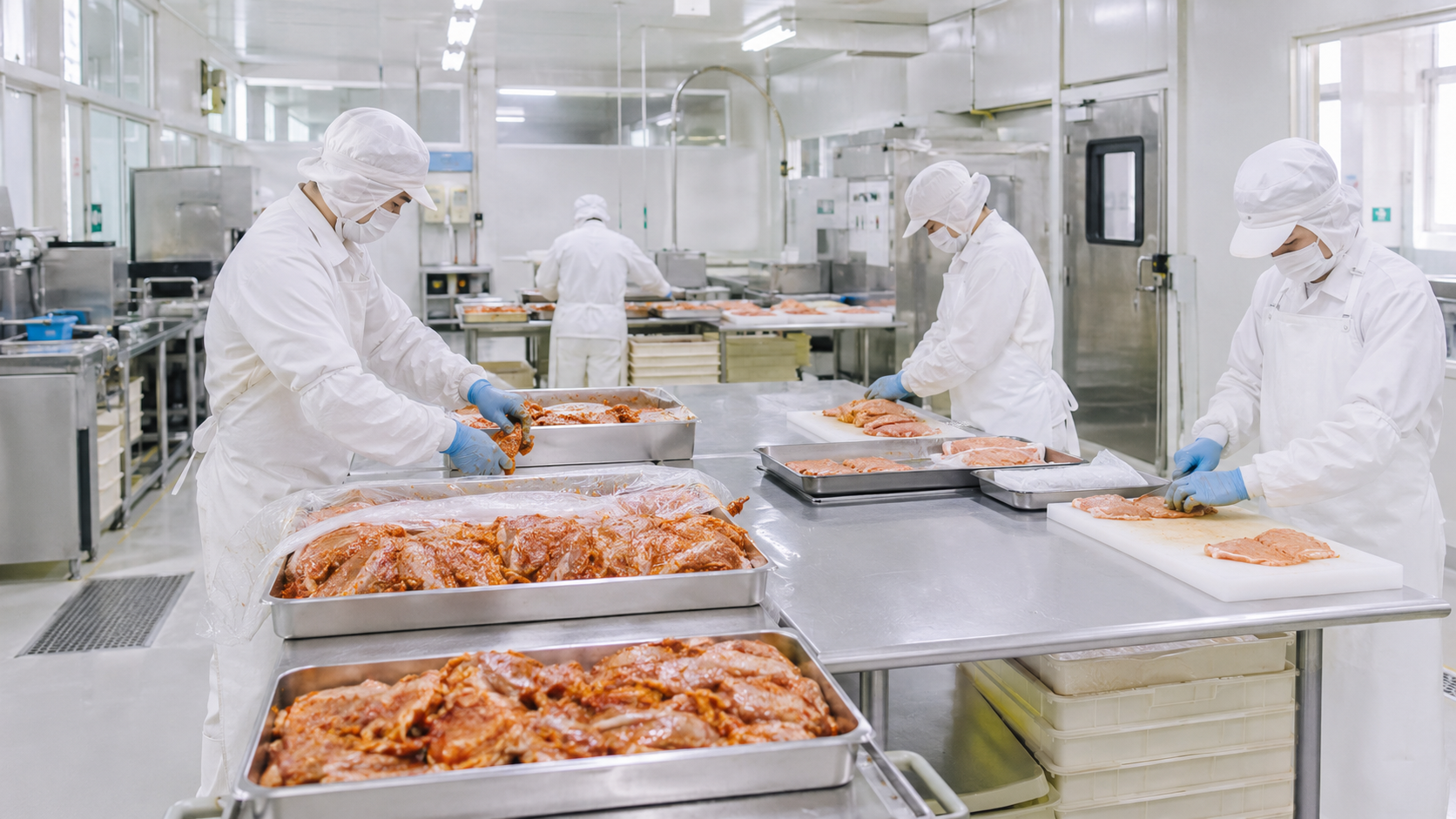 明亮乾淨的中小型食品加工空間